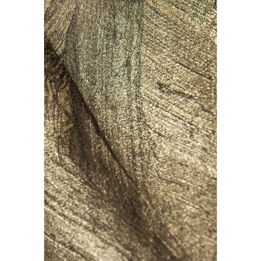 COPY - NWT Haute Hippie Metallic Gold & Black Twist Front Strapless Mini Dress … - Image 4