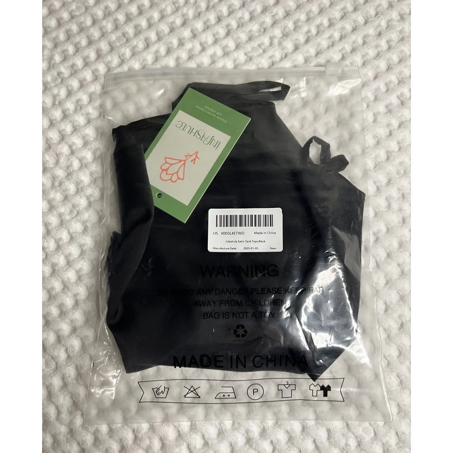 Tank Top Strappy Womens 2XL Plus Black Satin Silk Camisole Women Satin Shiny B2 Size 2X - Image 2