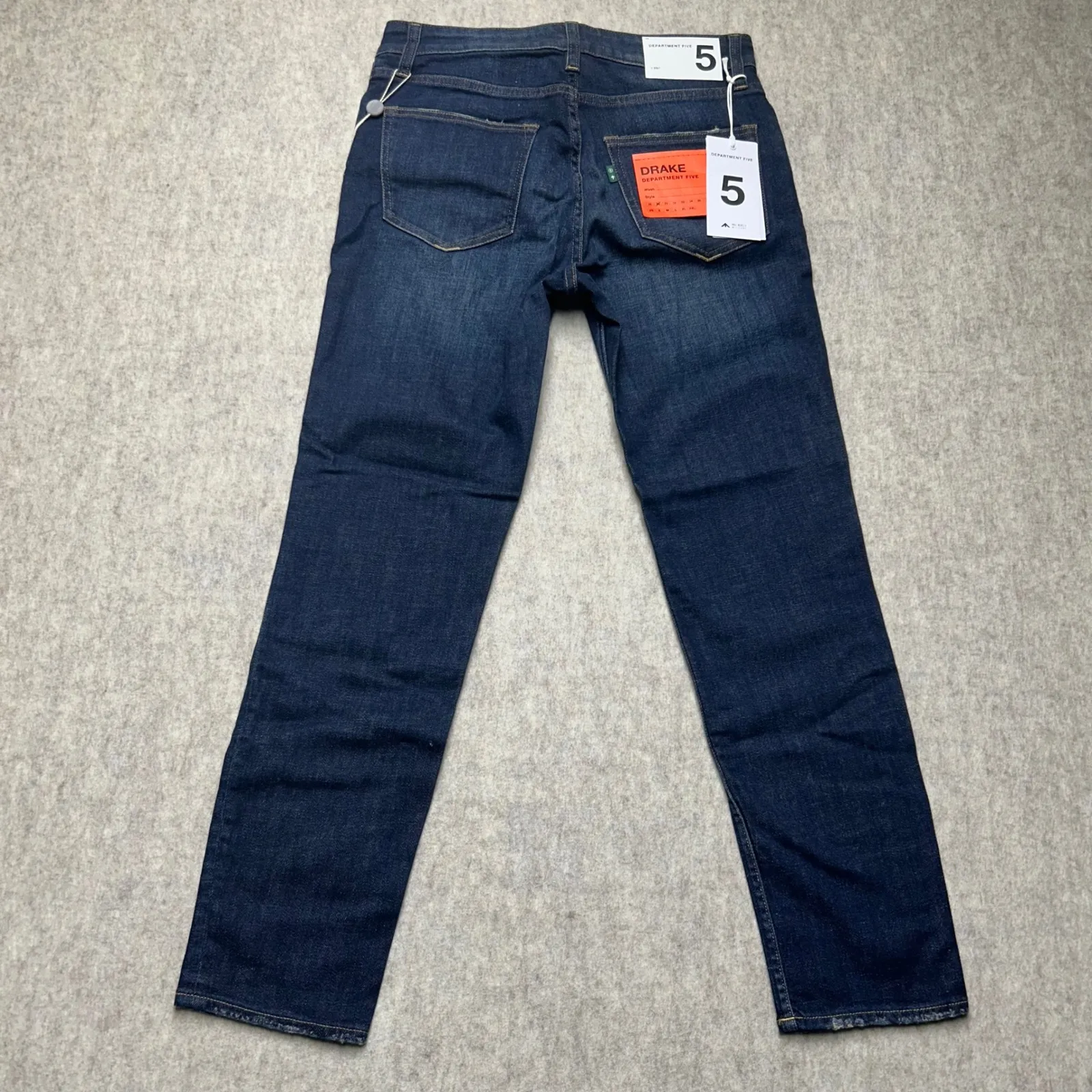 DEPARTMENT FIVE Drake Denim Jeans Dark Wash‎ Blue Button Fly Womens Size 30 NWT - Image 7