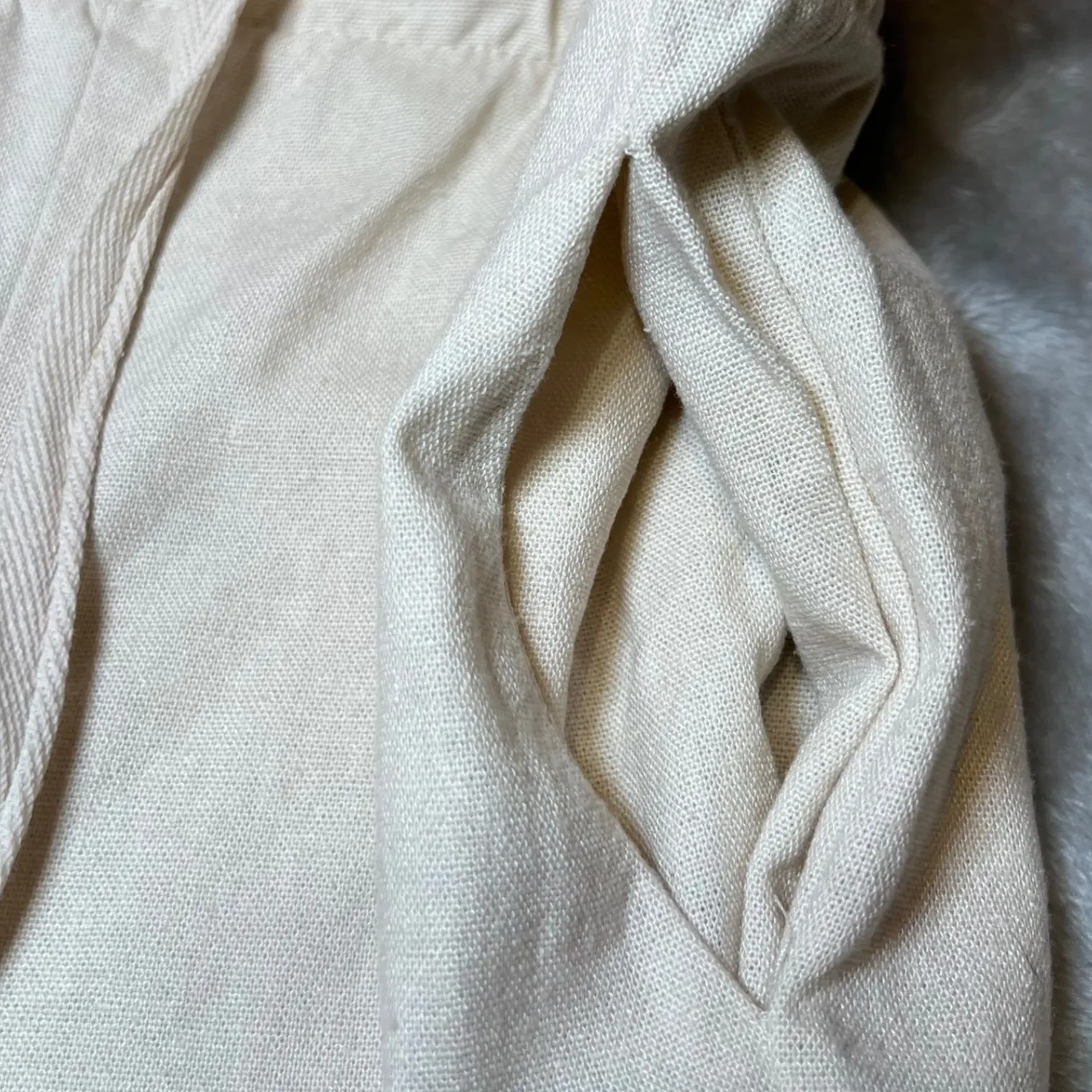 Julies & Leopold Linen Blend Drawstring Pants Womens Small Beige Lightweight Tan Size undefined - Image 7