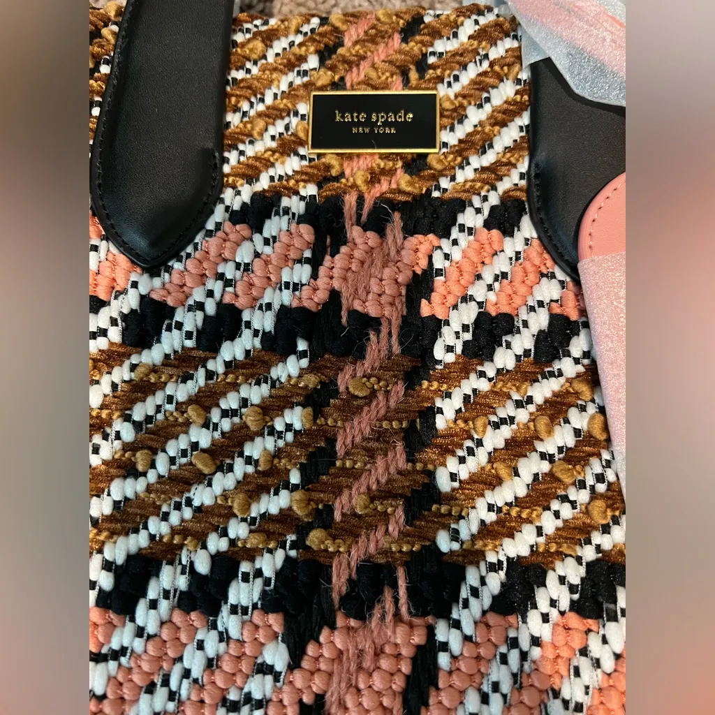 Kate Spade Manhattan Plaid Check Large 2Way Tote Bag Check - Image 6