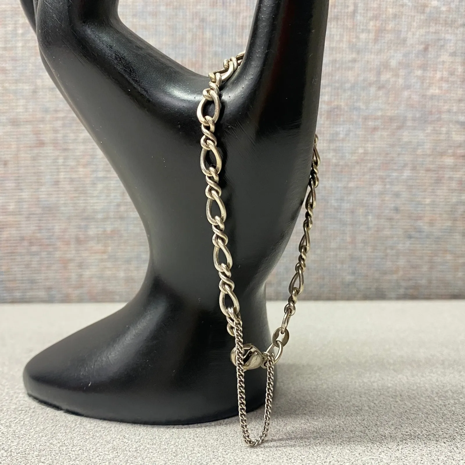 JAMES AVERY 925 Sterling Silver Figaro Chain Bracelet w/ Extension Lobster Clasp - Image 2