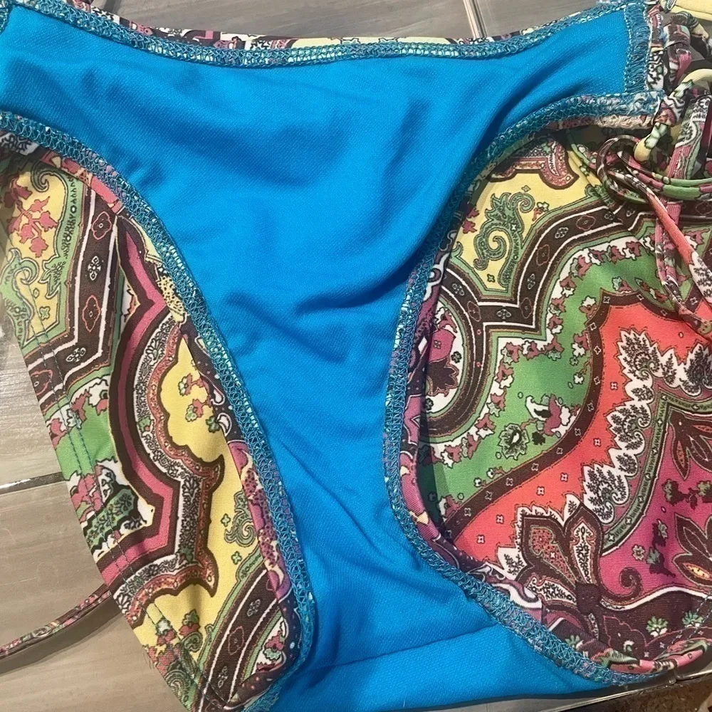 Lucky Brand NWOT  🌴  Multi Paisley Bikini Bottoms - Image 4