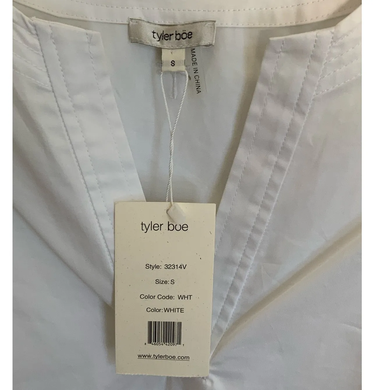 Tyler Boe‎ Jenny Embroidered Puff Sleeve Top White - Image 6