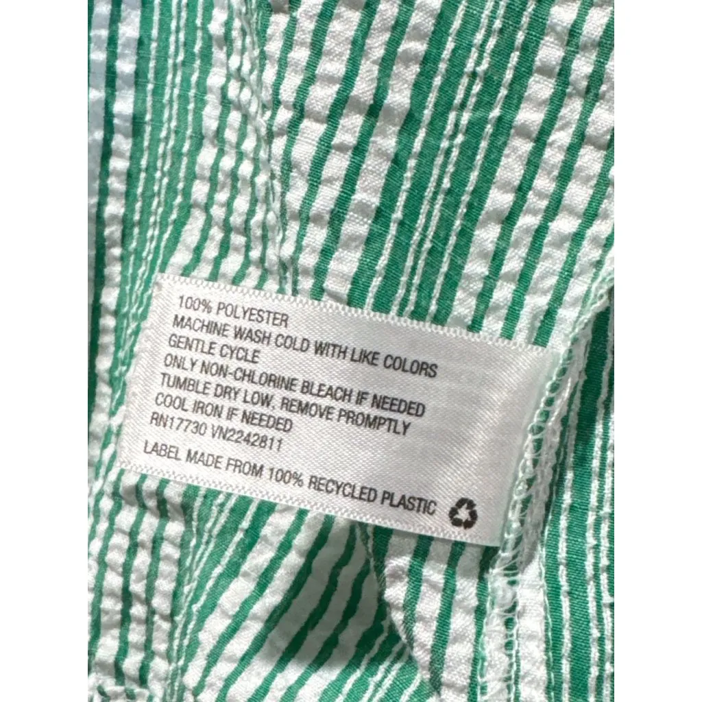 Universal Thread Tank Top Women’s Medium M Green White Striped Sleeveless Scoop - Image 6