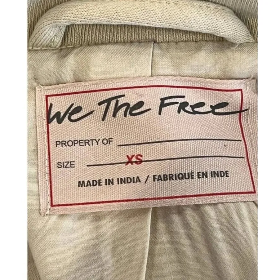 FREE PEOPLE Rebel Rebel Cotton Moto Jacket Size XS - Image 7