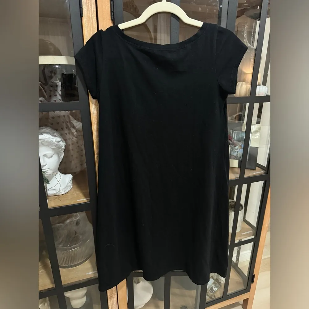 Eileen Fisher swing tshirt dress ballet petite organic cotton cap short sleeves - Image 5
