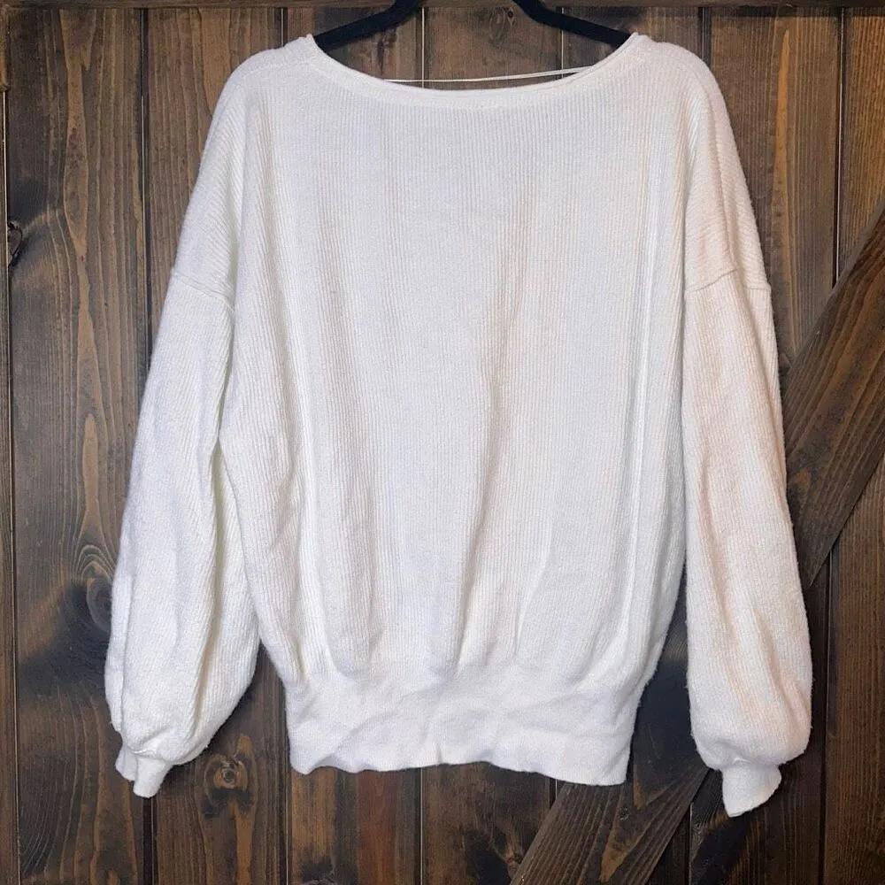 Free People Long Sleeve Ribbed Sweater - Image 2