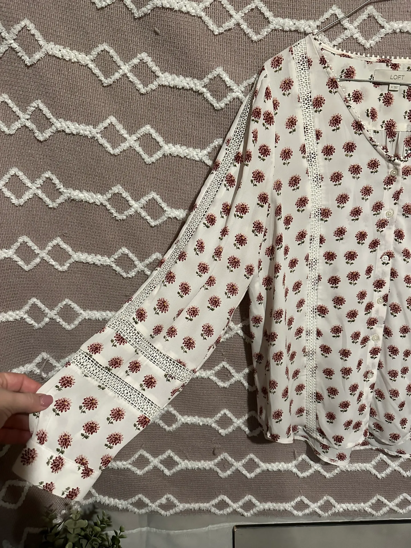 LOFT Dress Shirt Business Casual Shirt Blouse - Image 4