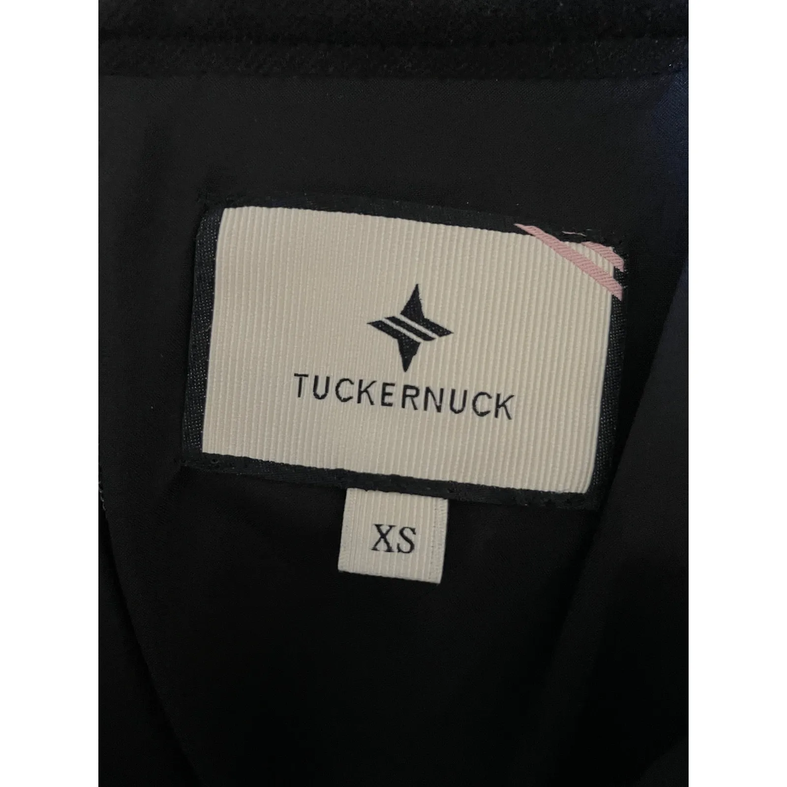 Tuckernuck Black Mini Skirt Gold Button Detail Preppy XS Classic Tailored - Image 3