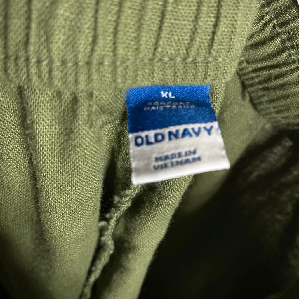 🆕 Old Navy Linen Blend Shorts Olive Green - Image 7