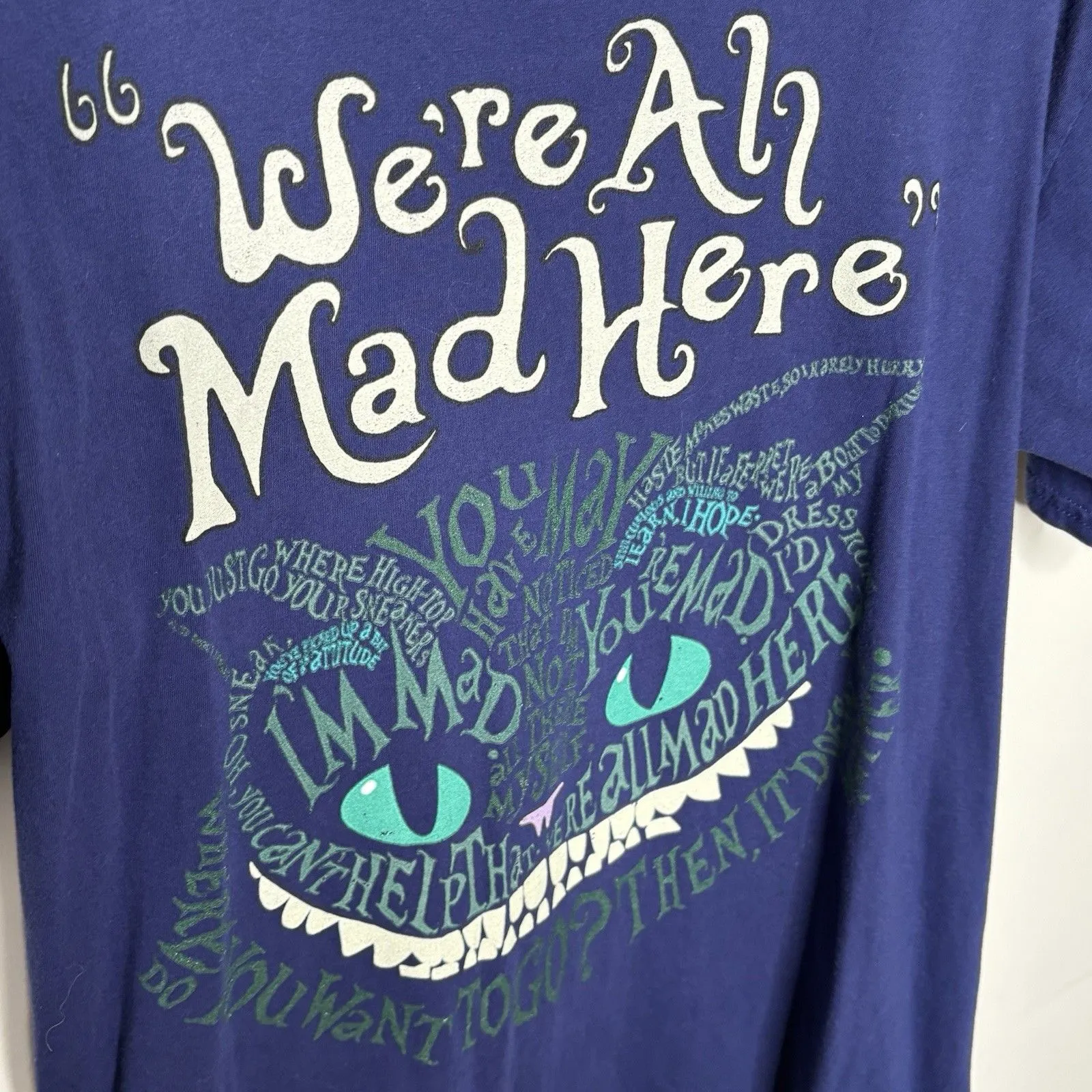 Cheshire Cat We're All Mad Here T - Image 2