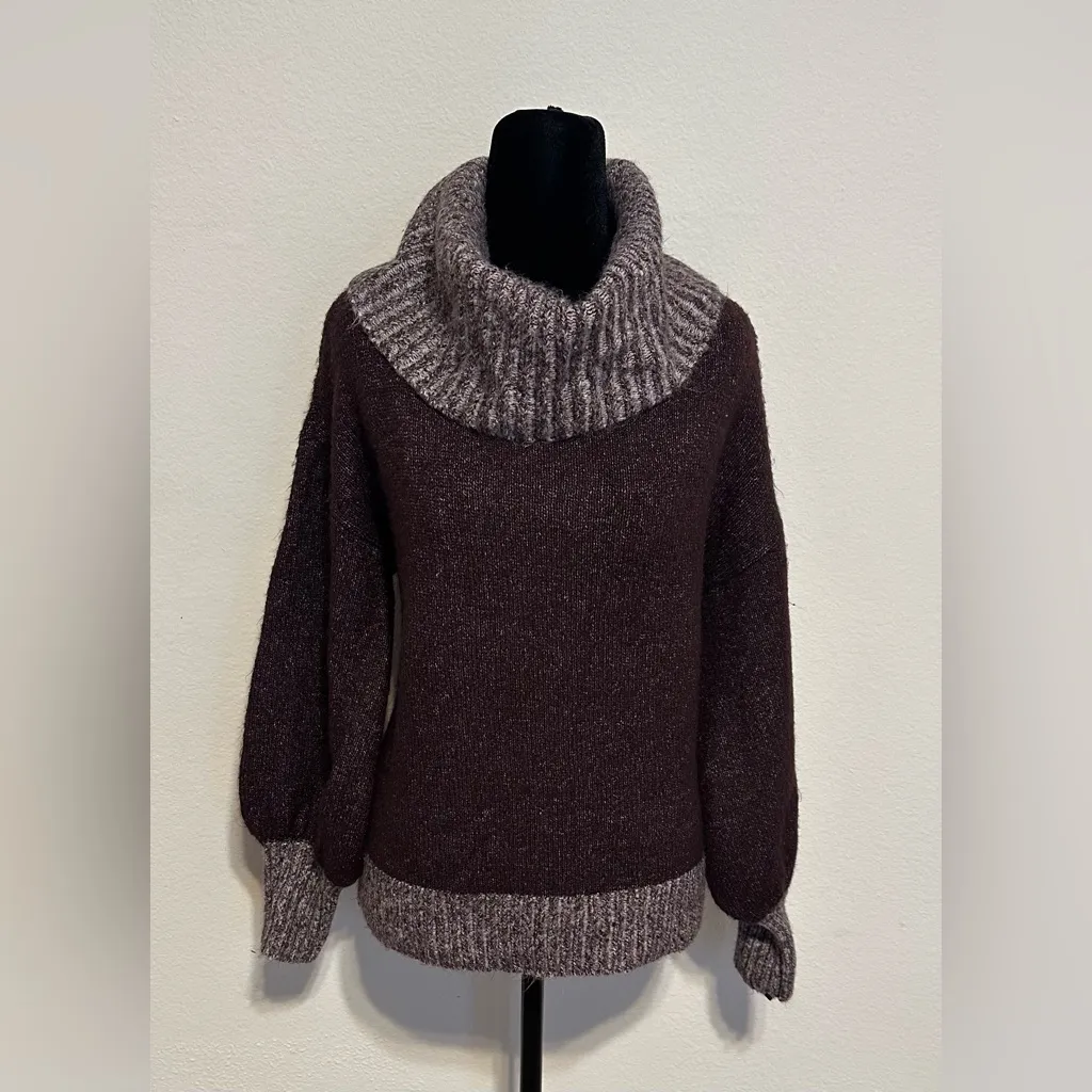 Nine West Burgundy Turtleneck Sweater - Image 2