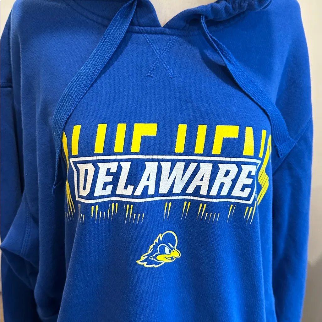 Adidas Blue Delaware Hoodie - Image 2
