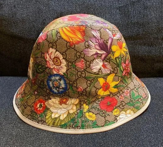 Gucci Multicoloured Flora Print Bucket Hat - Image 2