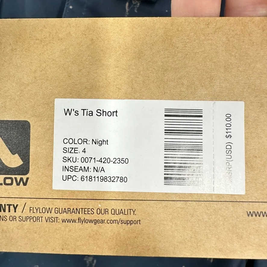 Flylow Women's Tia Shorts Night Blue Horse Horseshoe Print Size 4 Athletic Short - Image 9