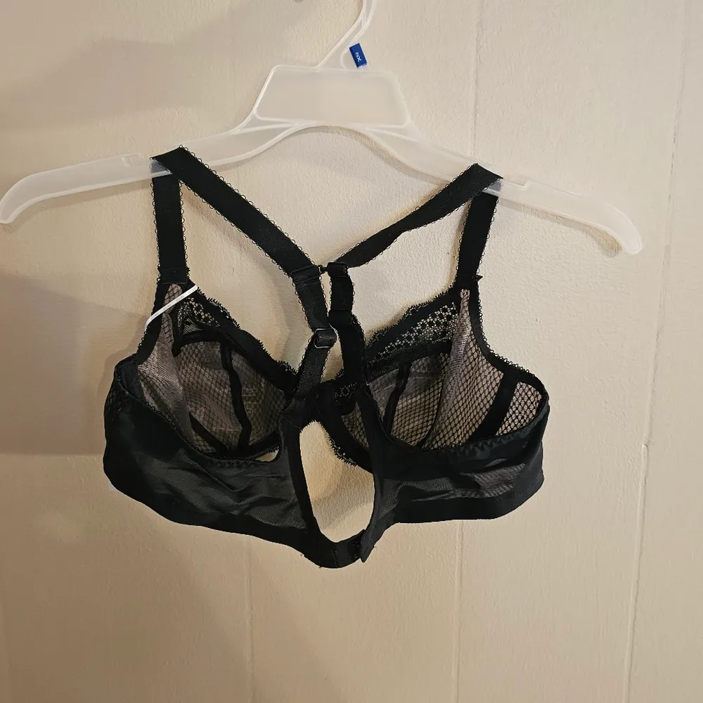 Elomi Charley Sheer Underwire Bra 36D Black Size undefined - Image 7