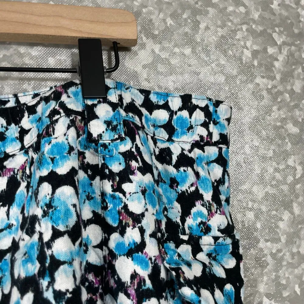 Future Collective Women's Plus Size Blue & Black Cargo Wrap Mini Skirt - Image 7