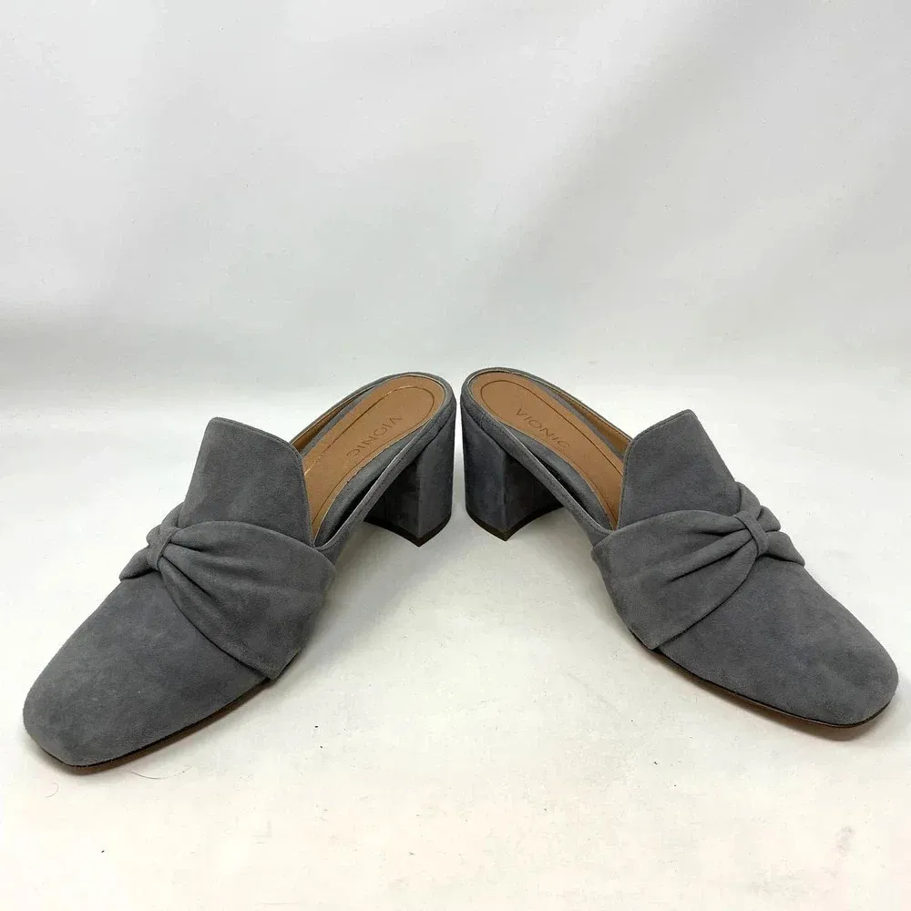 Vionic Plaza Presley Heeled Mules Gray‎ Suede Size US 8.5 - Image 5