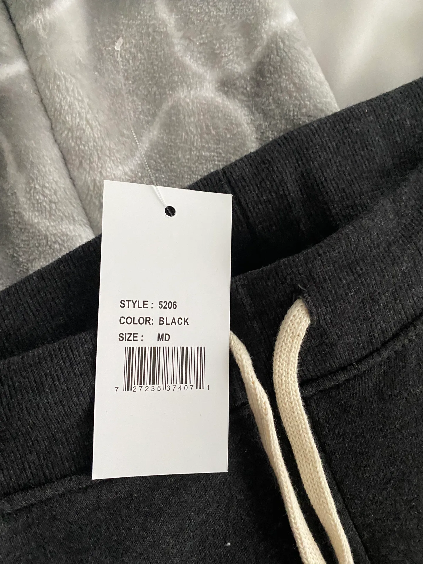 School Track Sweats Gray Size M - Image 5