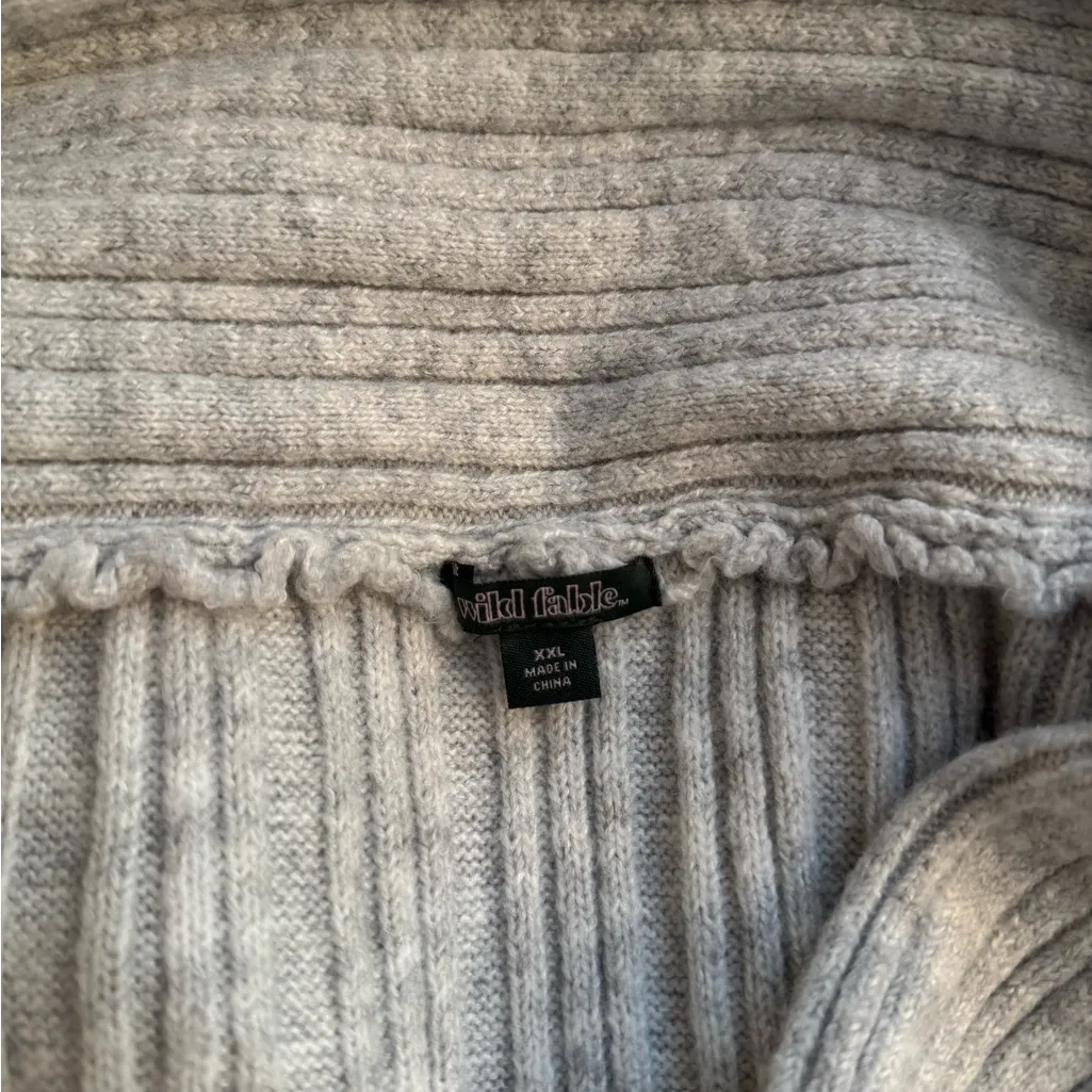 Wild Fable Women’s Mid Rise Rib Knit Column Maxi Skirt NWT Size XXL Grey - Image 5