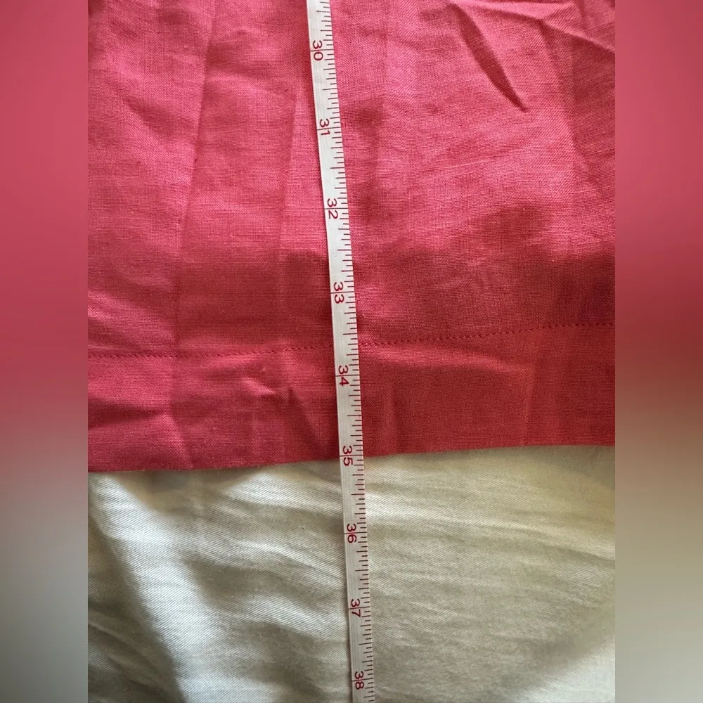 Every V neck linen blend sundress Size Small New with tags Pink - Image 13