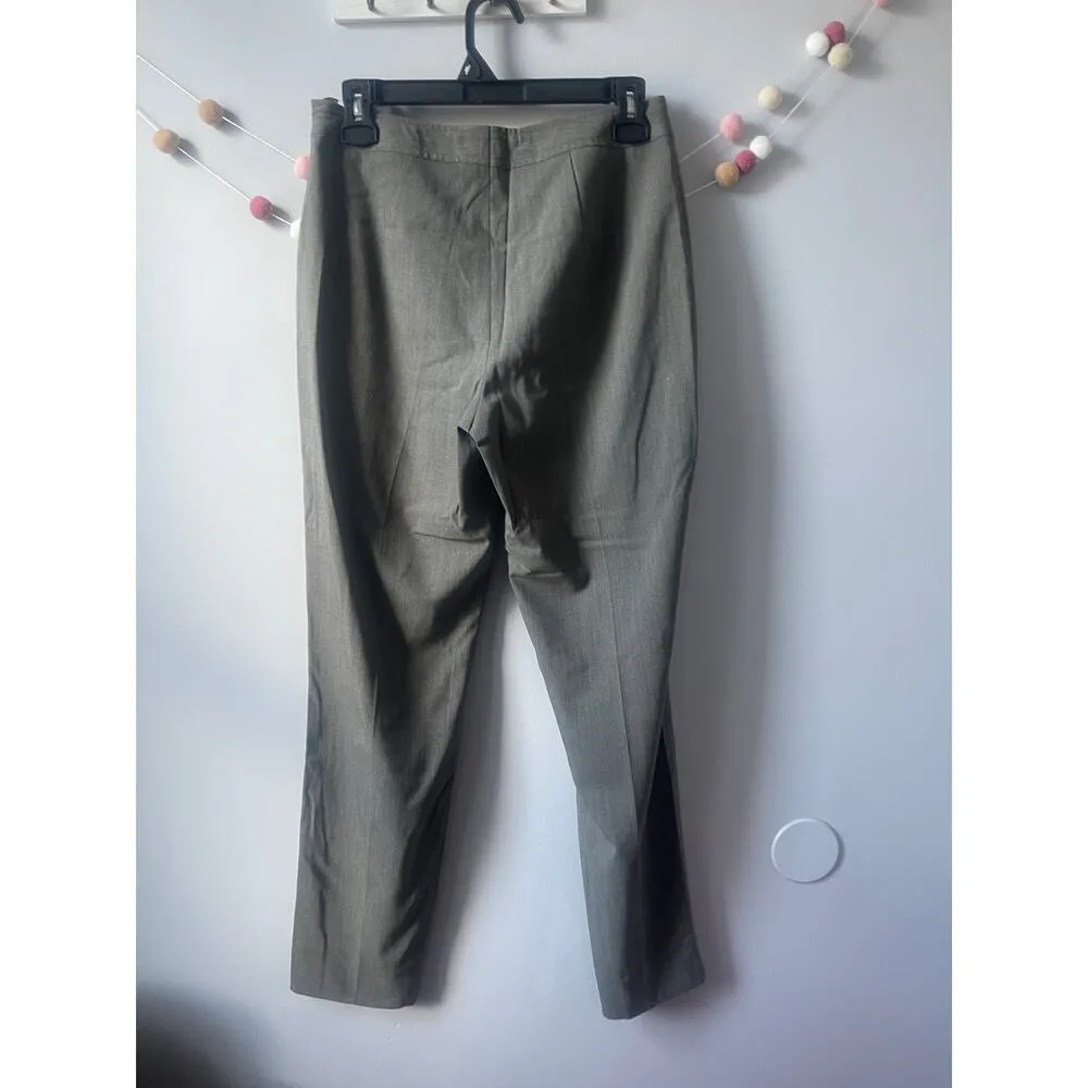 Vintage Escada Margaretha Ley Wool Trouser Dark Gray Dress Pants Size 4 - Image 4