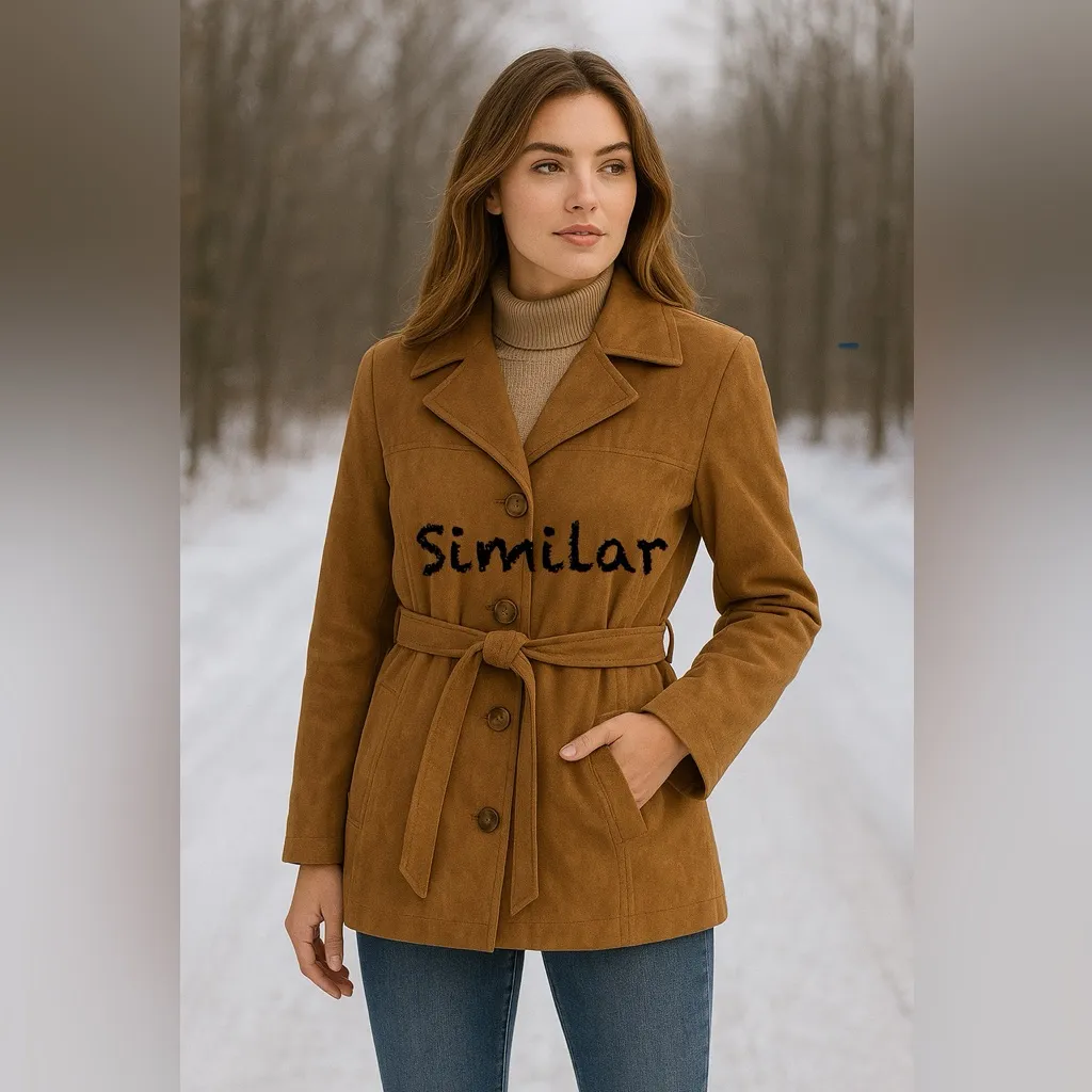 Giacca Brown Classic Trench Coat Tan Size L - Image 11