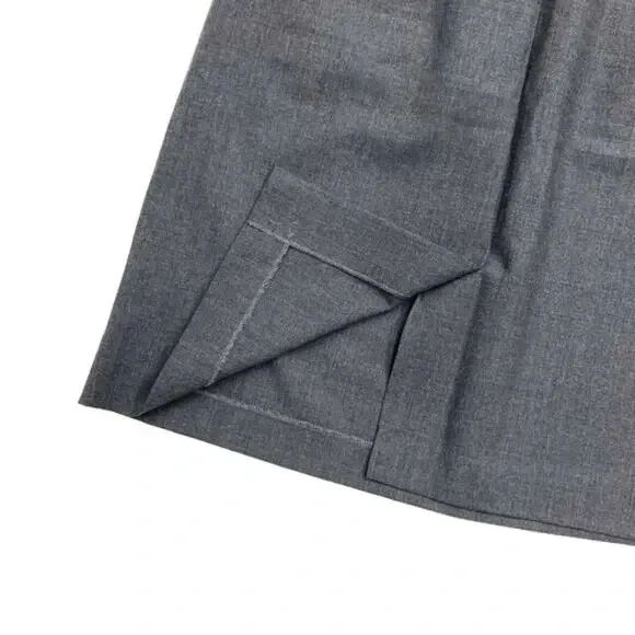 Theory Gray Career Skirt High Waist Pencil Skirt‎ Business Office Wear Sz 8-flaw - Image 3