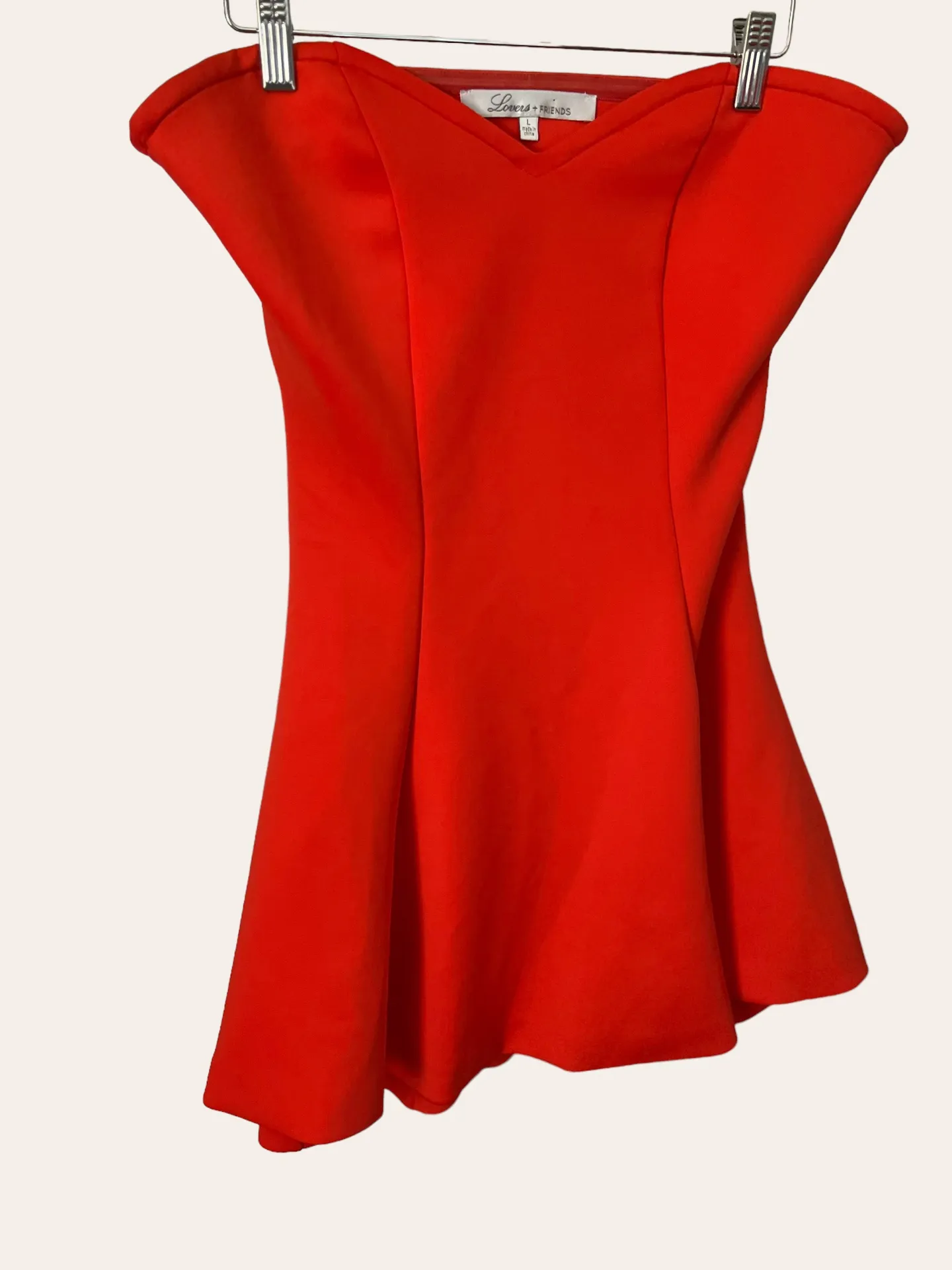 REVOLVE  Red Wisteria Strapless Fit and Flare Mini Dress Size L - Image 5