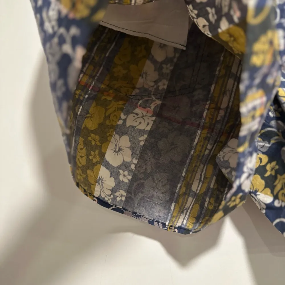 Inked & Faded Women Hawaiian Tropical Hibiscus Blue /Yellow/ Pink Floral Shorts. Size 16 - Image 8