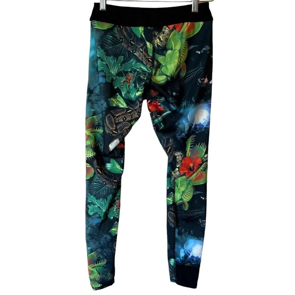 Reebok Venus Flytrap Print CrossFit Rev Chase Leggings B45245 - Image 14