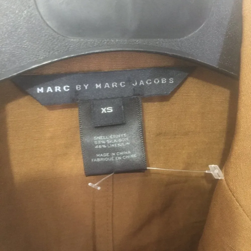 NEW Marc Jacobs women's XS silk & linen light buttoned CARI blazer jacket NWOT - Image 3