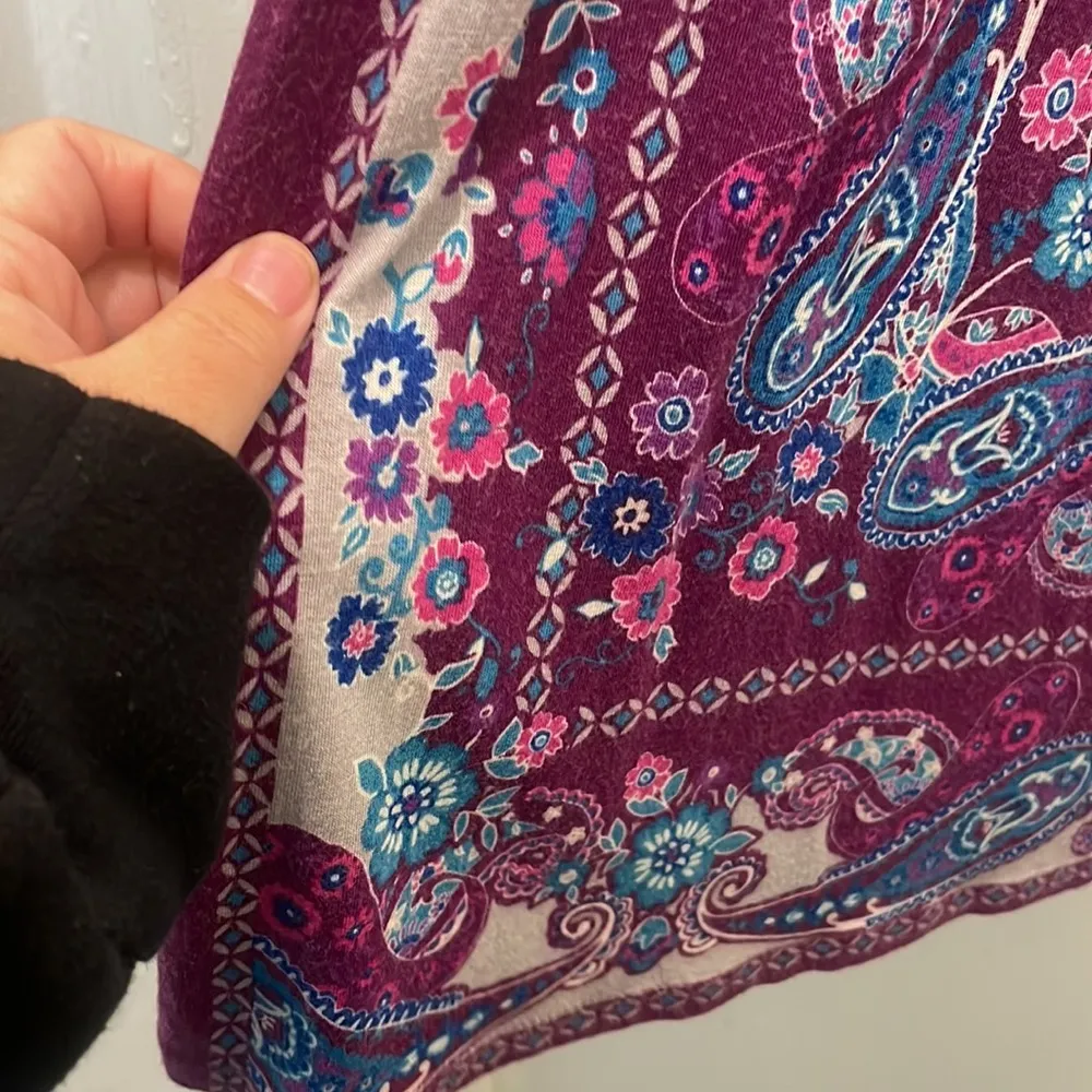 Full tilt printed summer dress paisley in purple size S casual - Image 6