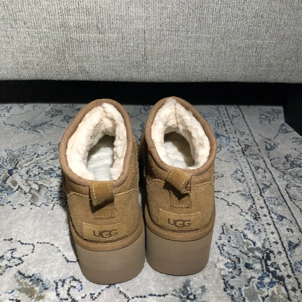 UGG Ultra Mini Platform Boots Chestnut - Image 10