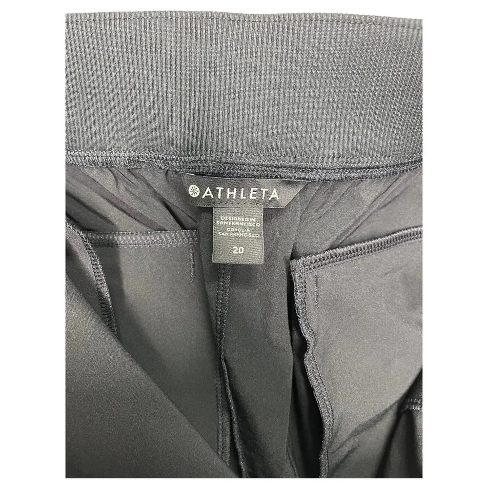 New Athleta Pants Womens 20 Brooklyn Mid Rise Ankle Lightweight Cropped Black - Image 11