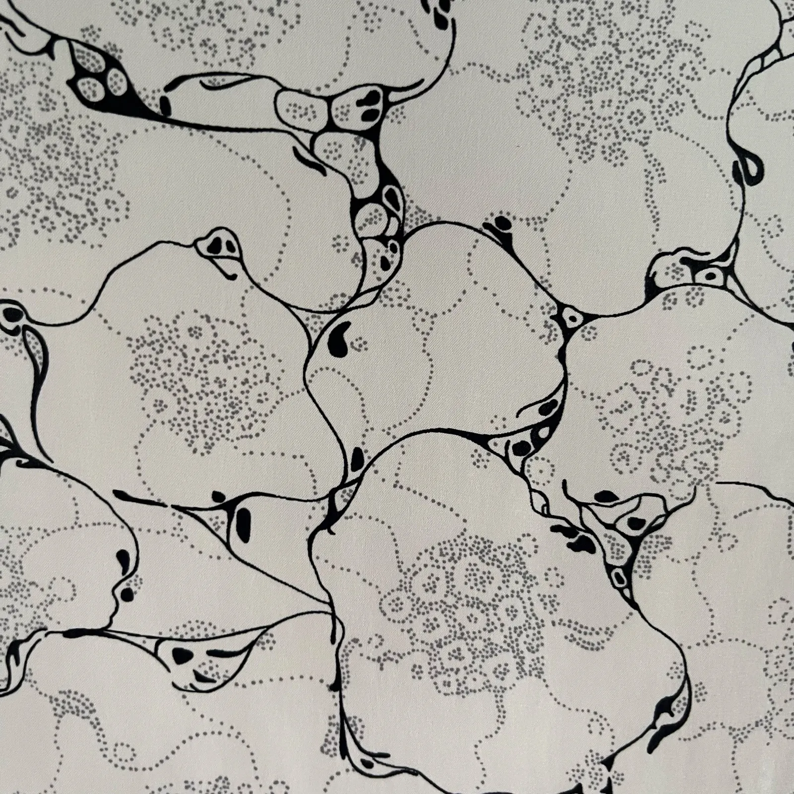 Amour Vert Women's White And Black Printed 100% Silk Mini Dress Size L - Image 6