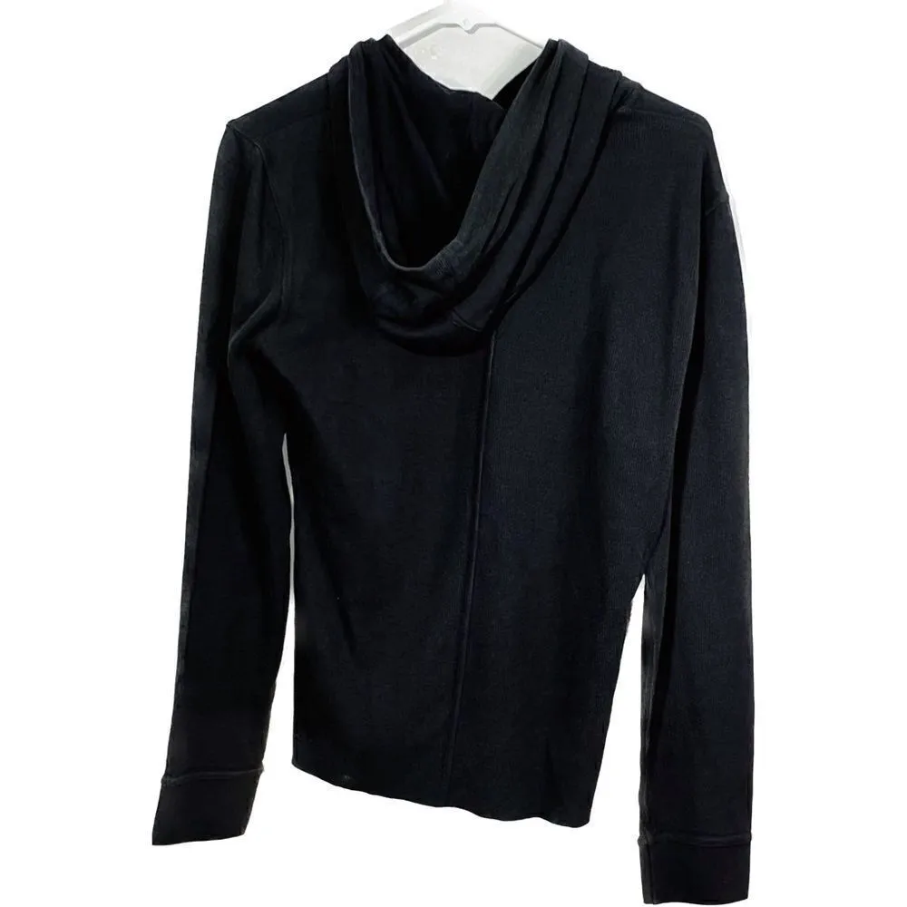 Vince small Modal blend ribbed hoodie lightweight‎ - Image 3