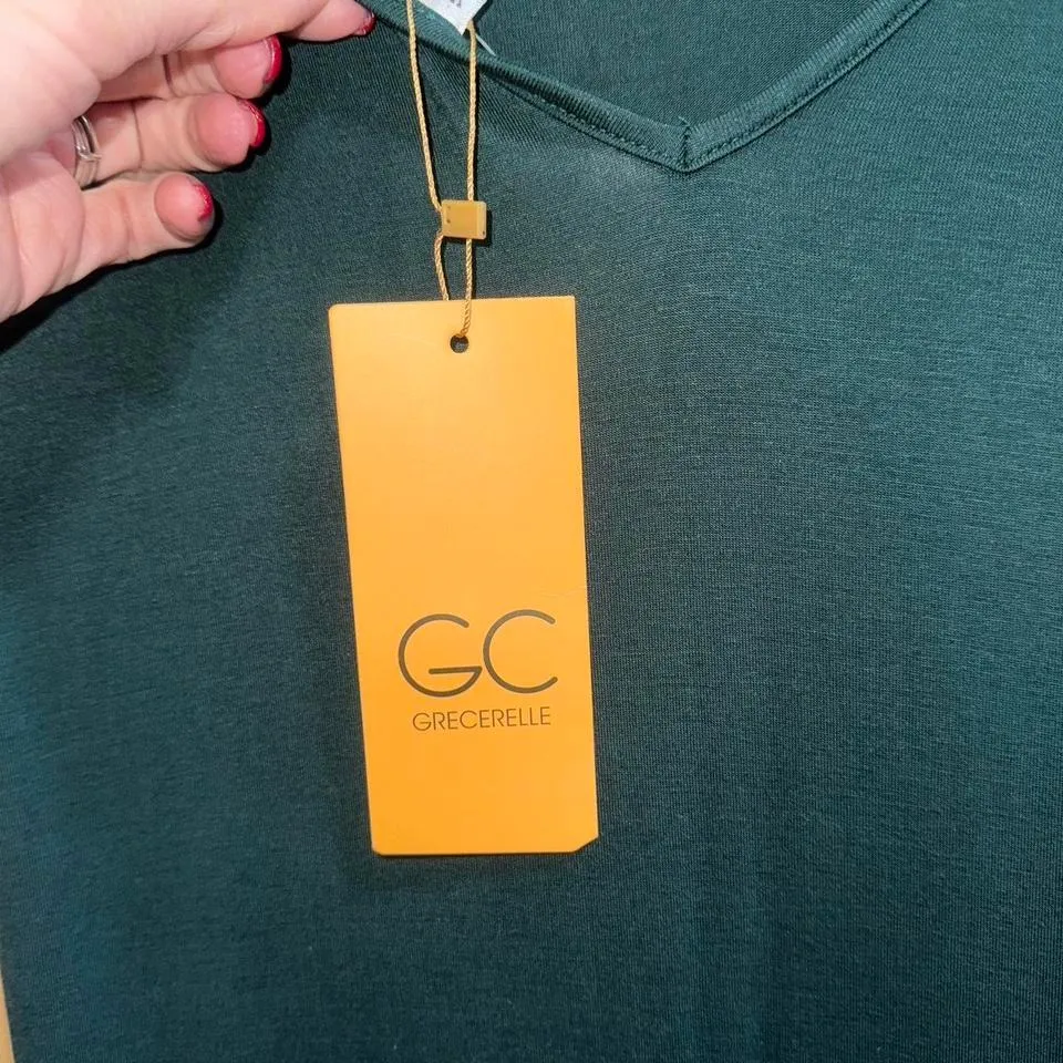 Dark Green Maxi Dress. Thin lightweight material Size XS - Image 3