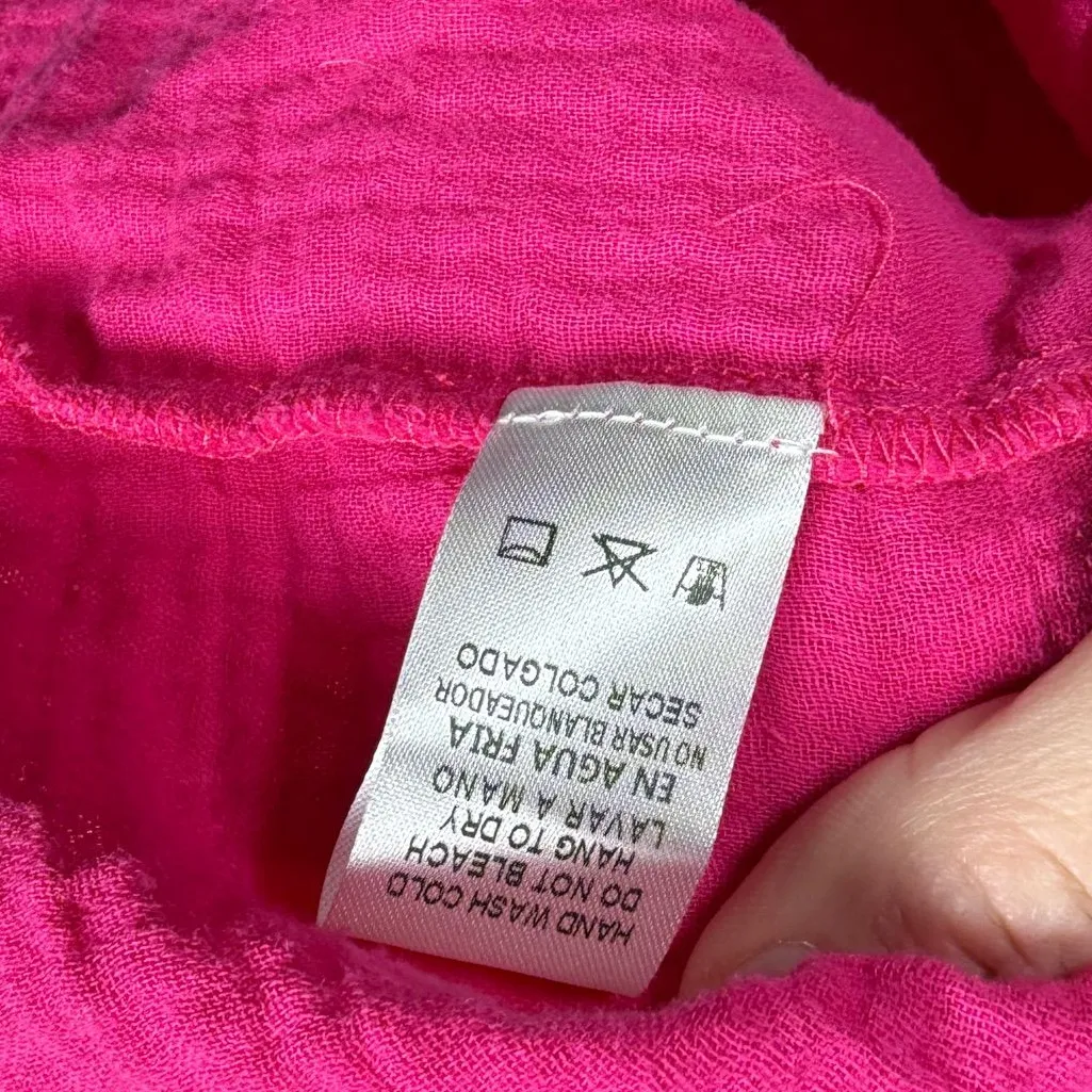 GeeGee NWT Charming Chic Gauze Button Down Top Shacket Girly Lightweight Cotton - Image 8