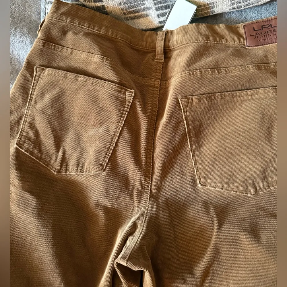 Vintage Lauren Ralph Lauren Women’s Corduroy Boot Cut Pants Size 14 Brown - Image 5