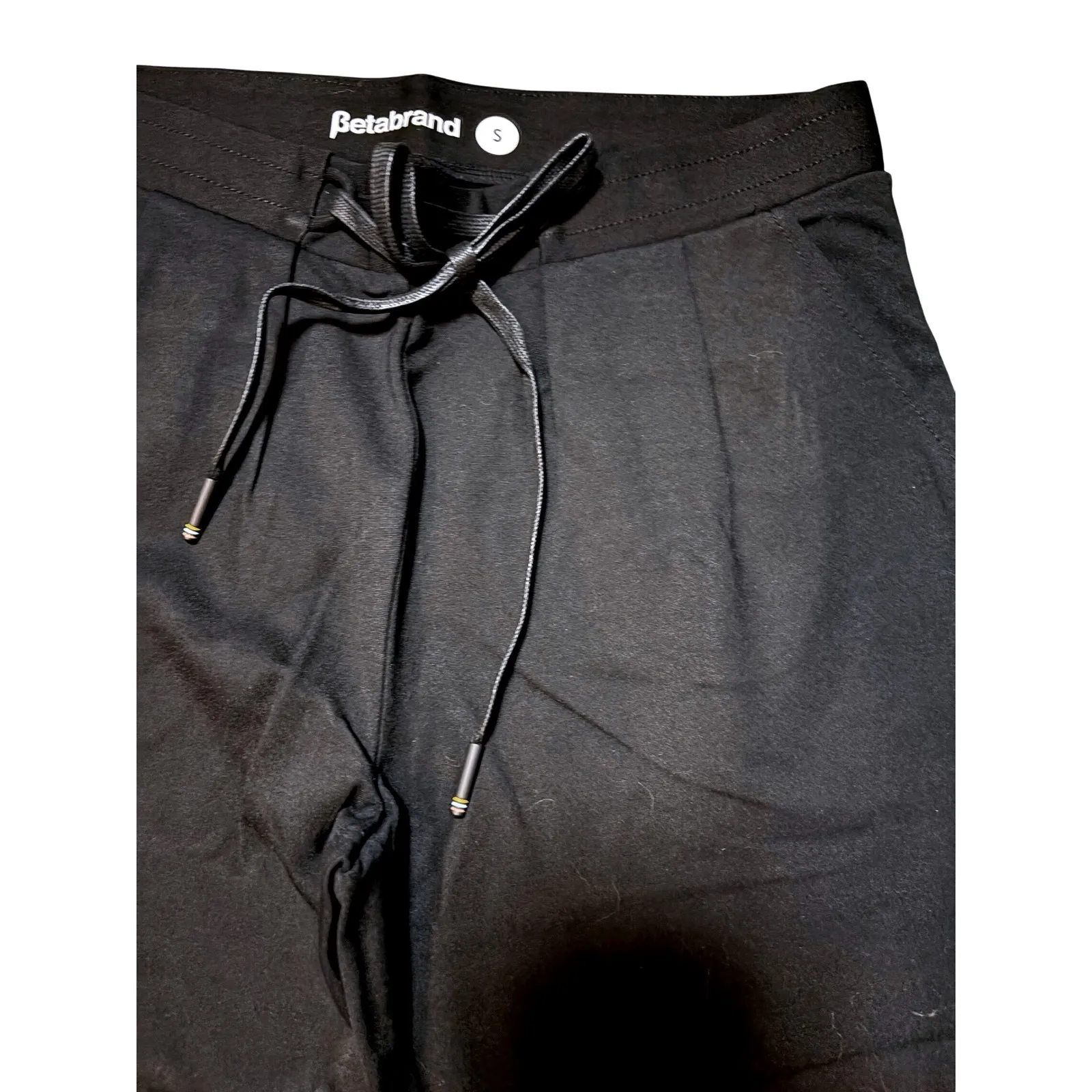 Betabrand  Power Down Pants Black Drawstring Career Casual Small S‎ - Image 5