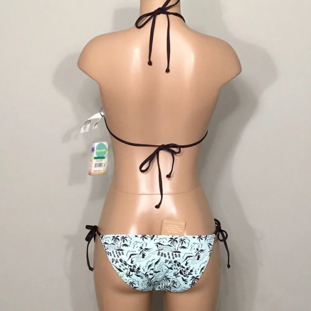 Hobie reversible Island Motif string bikini. NWT - Image 5