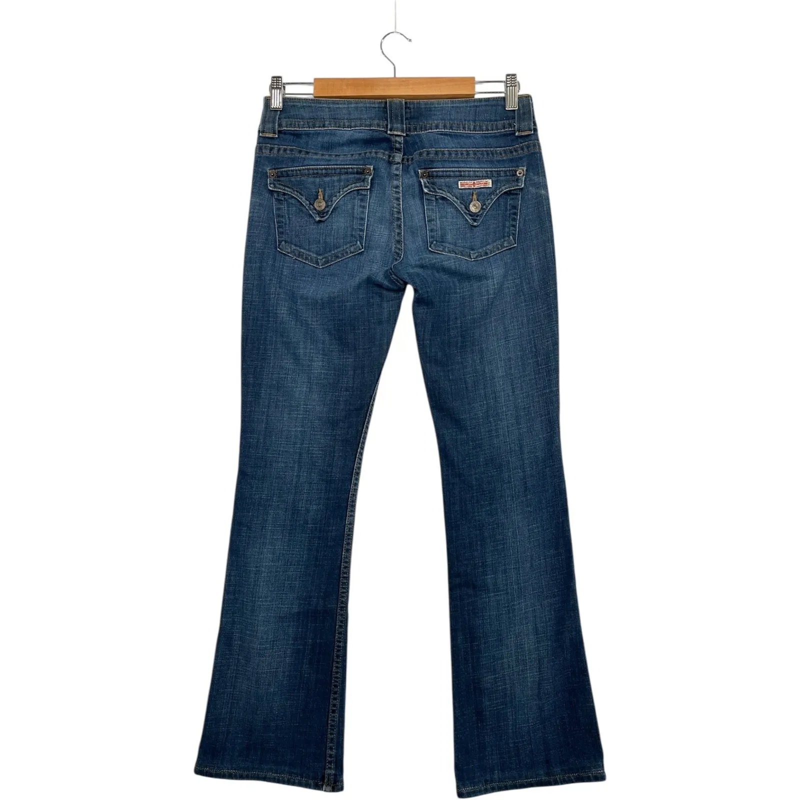 Vintage Hudson Jeans Womens 27 Blue Beth Baby Bootcut Low Rise USA Y2K Retro - Image 2