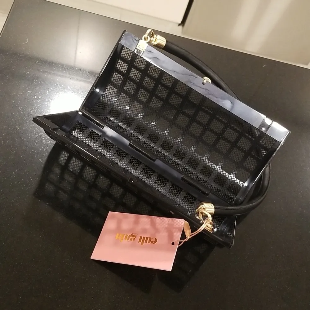 💕CULT GAIA💕 Alana Acrylic Shoulder Bag ~ Black NWT - Image 15