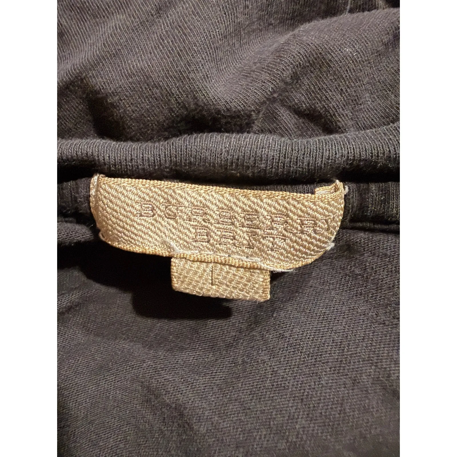 Burberry London Black T Shirt with Iconic Nova Check Detail Size L - Image 6