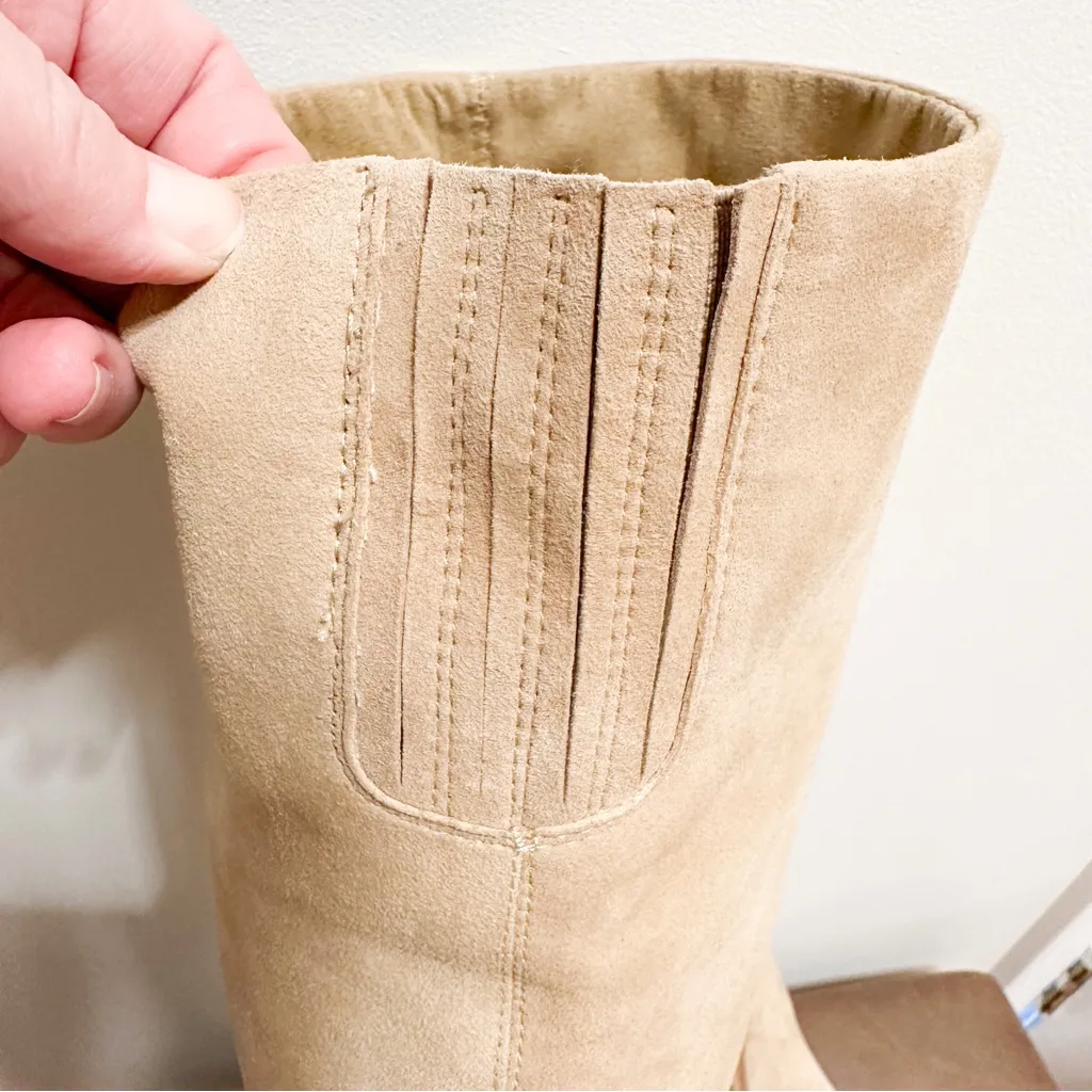 Vince Camuto Nestel Knee High Boot Suede Tan sz 8.5 - Image 16