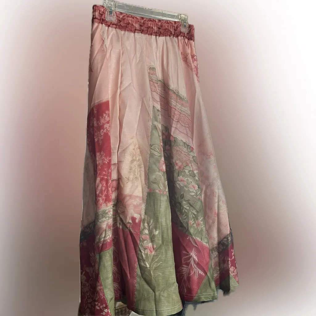 NWT Floral Boho Patchwork print long skirt
Size L Size L - Image 2