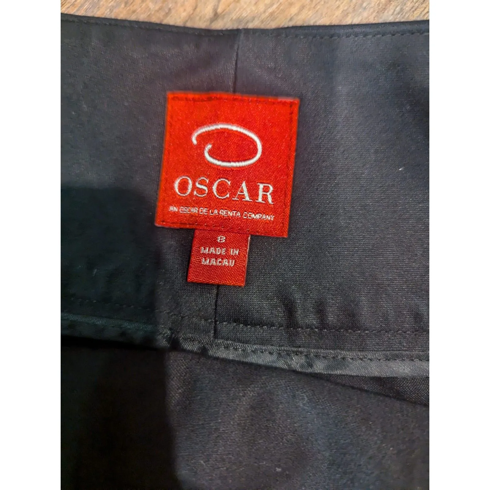 Oscar de la Renta Women's Black Wide-Leg Dress Pants, Size 8 - Image 2