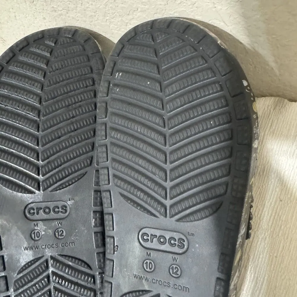 Crocs Vera Bradley Harry Potter Cozy Sandals Hogwartz W12/M10 Fur Lined Black - Image 10